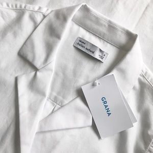 BNWT Grana Italian Oxford Short Sleeve Button Up